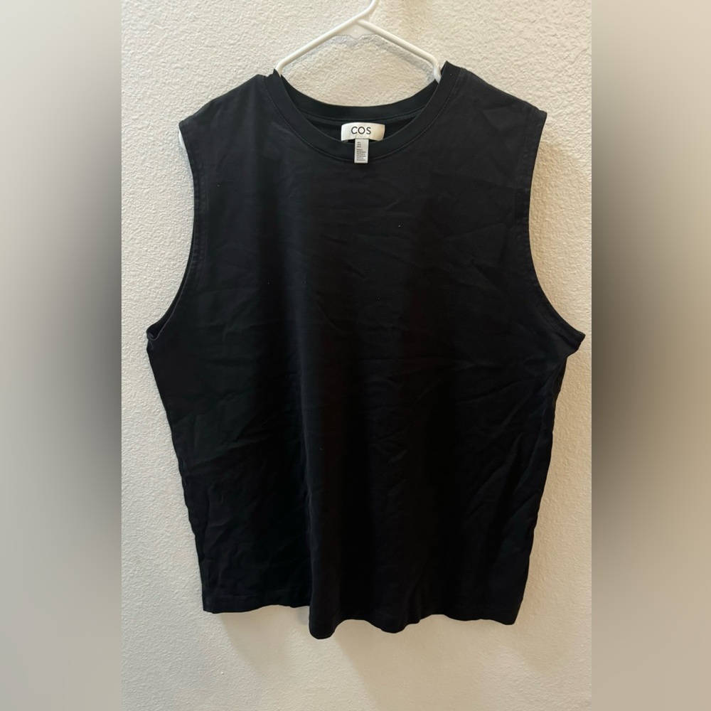 COS Black Sleeveless Tank Top